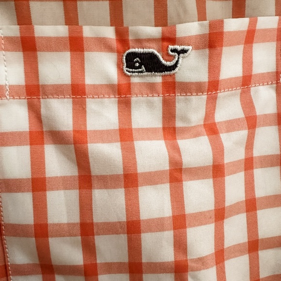 Vineyard Vines Men's Red Checkered Shirt - Picture 3 of 5